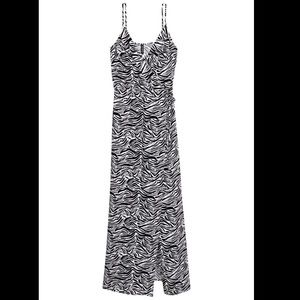 H&M ZEBRA MAXI DRESS
